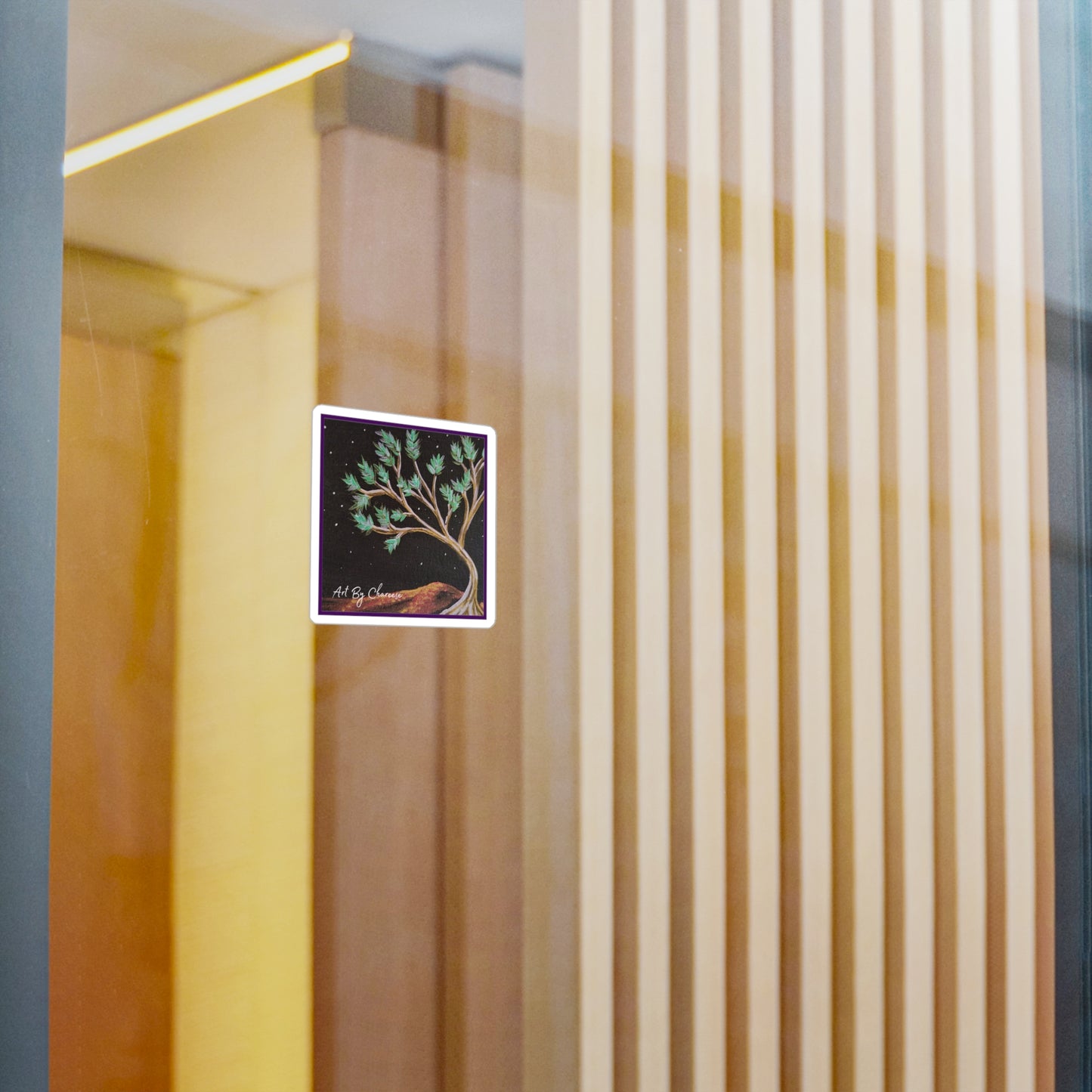Crimson Hills Art Sticker