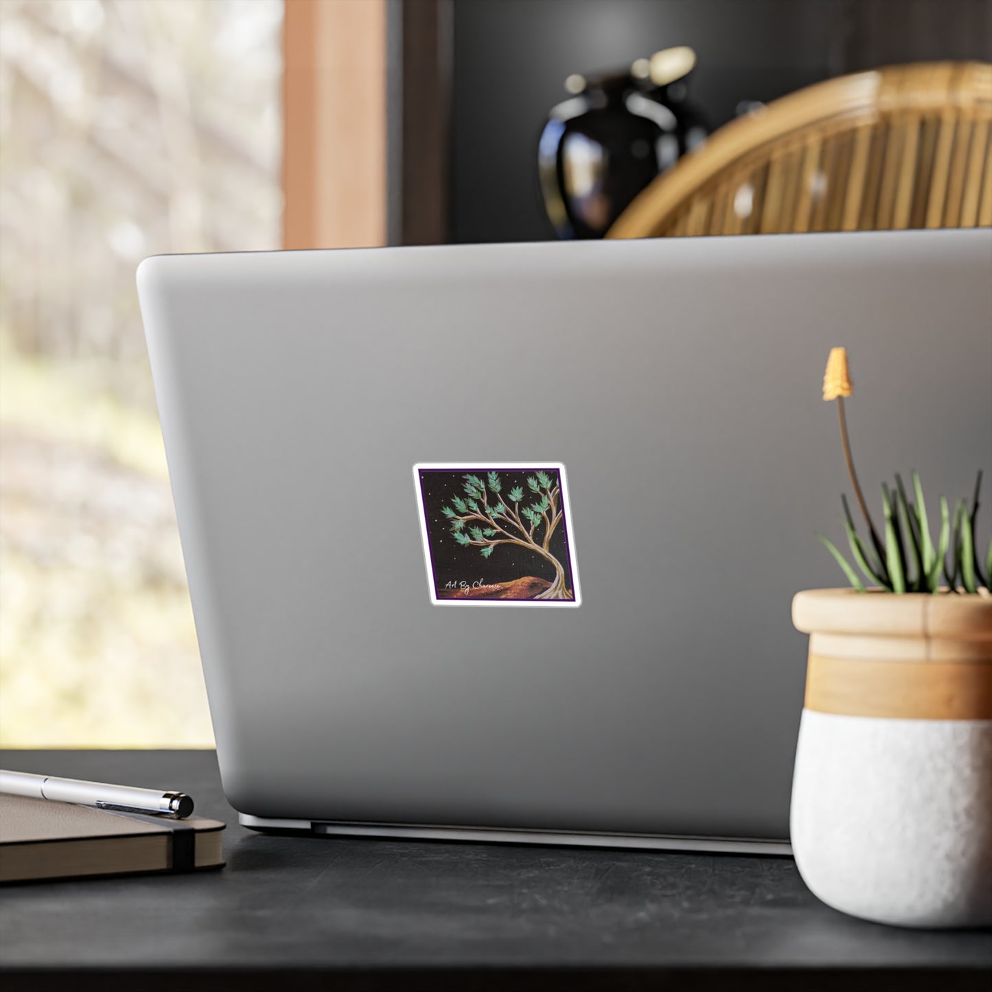 Crimson Hills Art Sticker