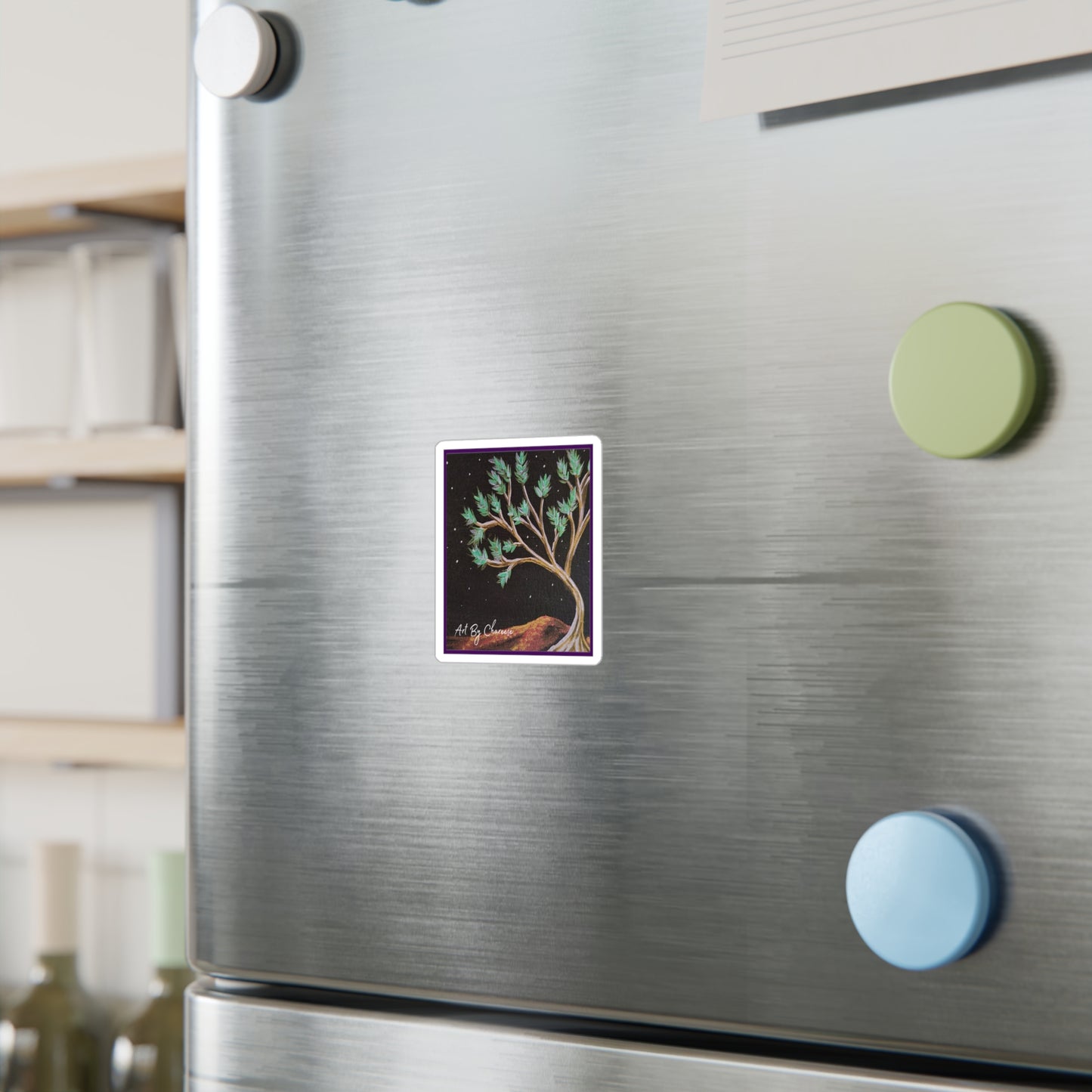 Crimson Hills Art Sticker