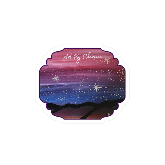 Cosmic Night Sky Kiss-Cut Vinyl Decal
